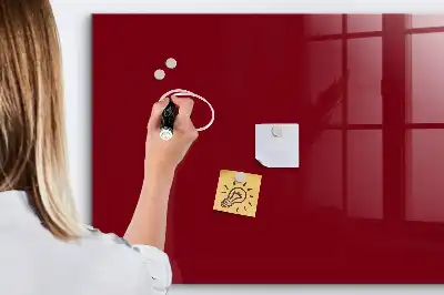 Magnetinė sauso valymo lenta bordo spalvos