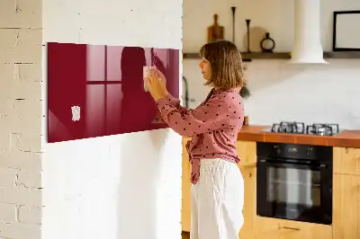 Magnetinė sauso valymo lenta bordo spalvos
