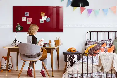 Magnetinė sauso valymo lenta bordo spalvos