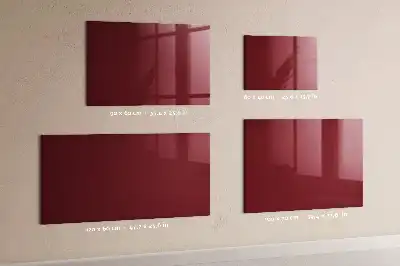 Magnetinė sauso valymo lenta bordo spalvos
