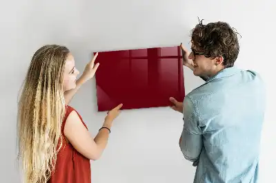Magnetinė sauso valymo lenta bordo spalvos