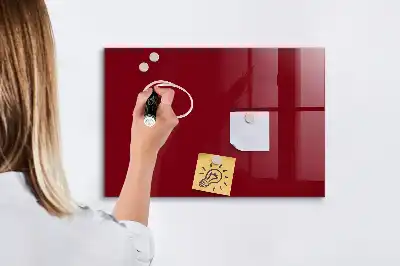 Magnetinė sauso valymo lenta bordo spalvos