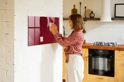Magnetinė sauso valymo lenta bordo spalvos