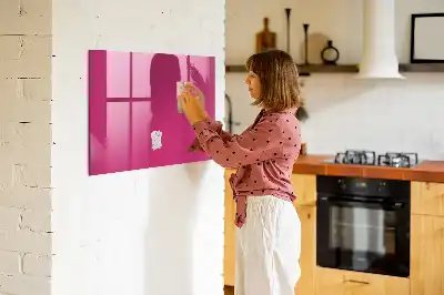 Magnetinė sauso valymo lenta intensyvios rožinės spalvos