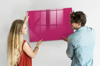 Magnetinė sauso valymo lenta intensyvios rožinės spalvos