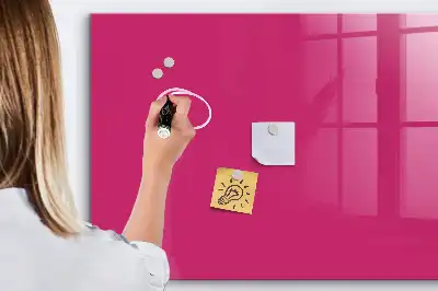 Magnetinė sauso valymo lenta intensyvios rožinės spalvos