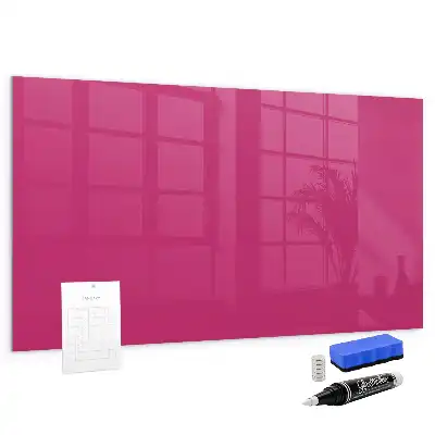Magnetinė sauso valymo lenta intensyvios rožinės spalvos