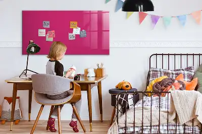 Magnetinė sauso valymo lenta intensyvios rožinės spalvos