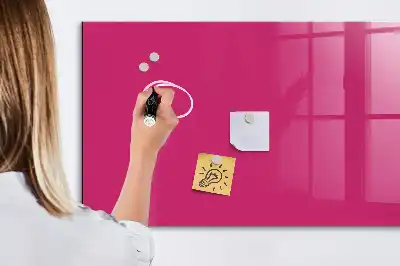 Magnetinė sauso valymo lenta intensyvios rožinės spalvos