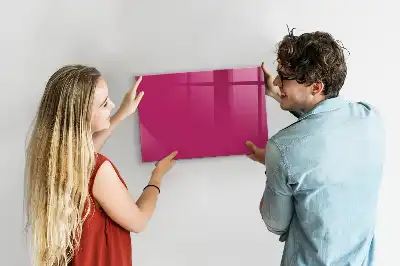 Magnetinė sauso valymo lenta intensyvios rožinės spalvos