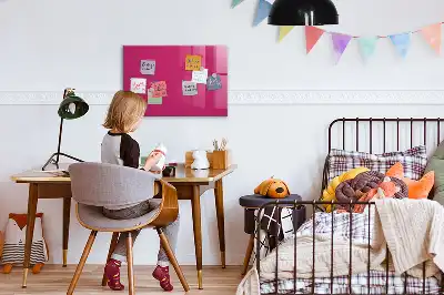 Magnetinė sauso valymo lenta intensyvios rožinės spalvos