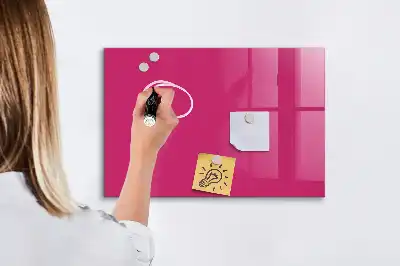 Magnetinė sauso valymo lenta intensyvios rožinės spalvos
