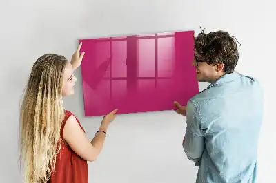 Magnetinė sauso valymo lenta intensyvios rožinės spalvos