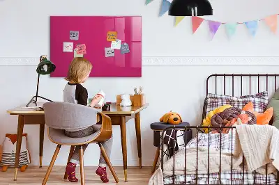 Magnetinė sauso valymo lenta intensyvios rožinės spalvos