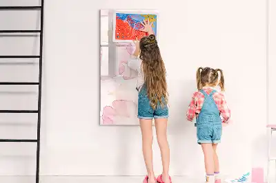 Magnetinė sauso valymo lenta akvarelinių žiedlapių rašto
