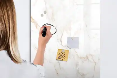 Magnetinė sauso valymo lenta elegantiško marmuro rašto