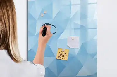 Magnetinė sauso valymo lenta trikampių abstrakcija