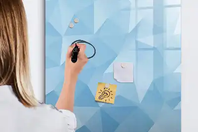 Magnetinė sauso valymo lenta trikampių abstrakcija