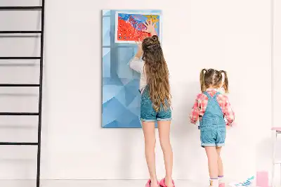 Magnetinė sauso valymo lenta trikampių abstrakcija