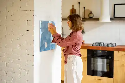 Magnetinė sauso valymo lenta trikampių abstrakcija