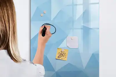 Magnetinė sauso valymo lenta trikampių abstrakcija