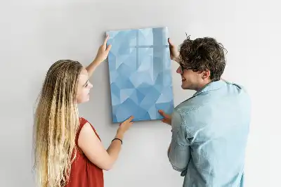 Magnetinė sauso valymo lenta trikampių abstrakcija