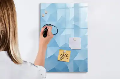 Magnetinė sauso valymo lenta trikampių abstrakcija