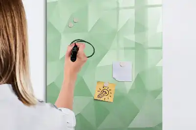 Magnetinė sauso valymo lenta trikampių abstrakcijos dizaino