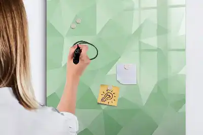 Magnetinė sauso valymo lenta trikampių abstrakcijos dizaino