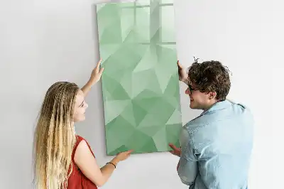 Magnetinė sauso valymo lenta trikampių abstrakcijos dizaino