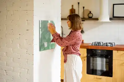 Magnetinė sauso valymo lenta trikampių abstrakcijos dizaino
