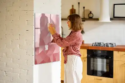 Sauso valymo magnetinė lenta trikampių abstrakcija