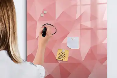 Sauso valymo magnetinė lenta trikampių abstrakcija