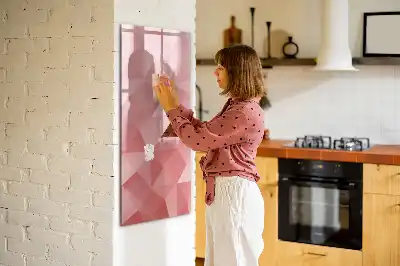 Sauso valymo magnetinė lenta trikampių abstrakcija