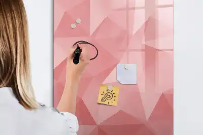 Sauso valymo magnetinė lenta trikampių abstrakcija