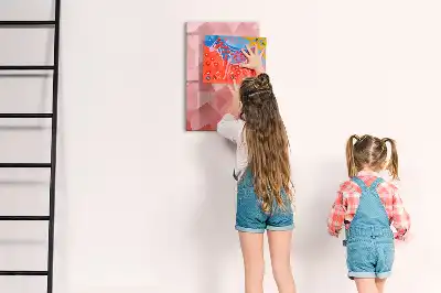 Sauso valymo magnetinė lenta trikampių abstrakcija