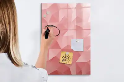 Sauso valymo magnetinė lenta trikampių abstrakcija
