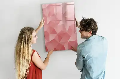 Sauso valymo magnetinė lenta trikampių abstrakcija