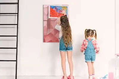 Sauso valymo magnetinė lenta trikampių abstrakcija