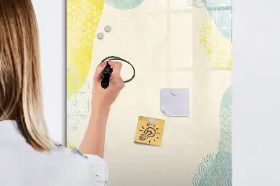 Magnetinė lenta sauso valymo su dekoratyviniu rėmeliu