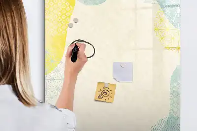 Magnetinė lenta sauso valymo su dekoratyviniu rėmeliu
