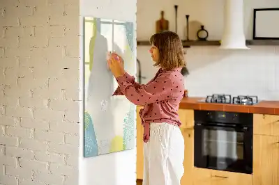 Magnetinė lenta sauso valymo su dekoratyviniu rėmeliu