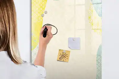 Magnetinė lenta sauso valymo su dekoratyviniu rėmeliu