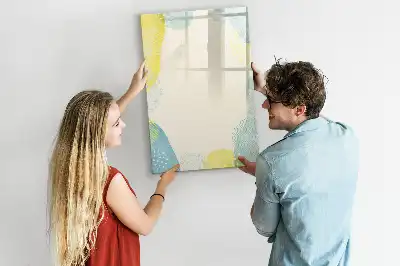 Magnetinė lenta sauso valymo su dekoratyviniu rėmeliu