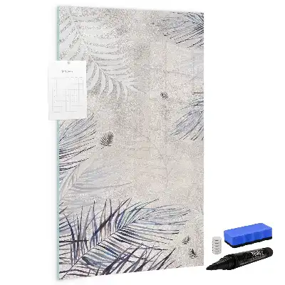 Magnetinė sauso valymo lenta palmės lapų rašto