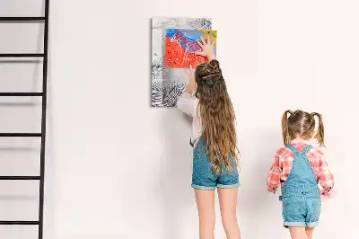 Magnetinė sauso valymo lenta palmės lapų rašto