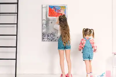 Magnetinė sauso valymo lenta palmės lapų rašto