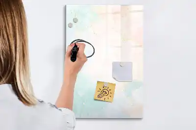 Magnetinė sauso valymo lenta pastelinė abstrakcija