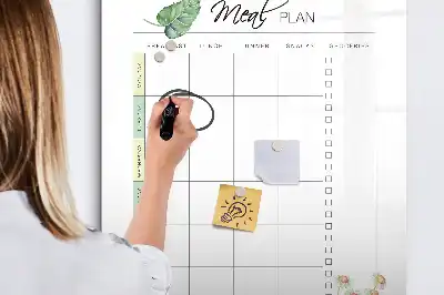 Magnetinė valgiaraščio lenta su sauso valymo funkcija