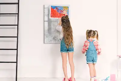 Magnetinė sauso valymo lenta betono sienos rašto